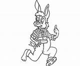 Rabbit Coloring Brer Pages Playing Getdrawings Getcolorings sketch template
