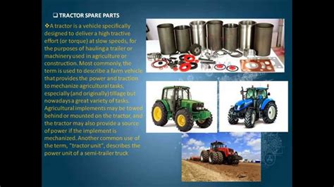 spare parts  tractor youtube