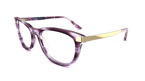 Specsavers Women S Glasses Leilani Purple Teardrop Plastic Acetate