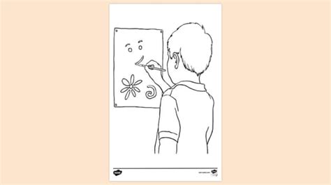painting colouring sheet twinkl resources twinkl