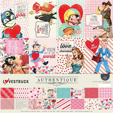 authentique lovestruck collection collection kit