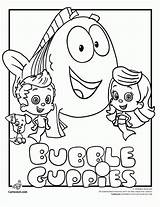 Coloring Pages Bubble Guppies Printable Jr Nick Color Nickelodeon Molly Easter Paw Patrol Backpack Sheets Print Bubbles Halloween Kids Birthday sketch template