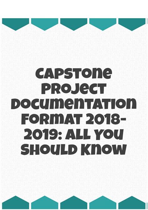 capstone examples   style refers   standards  written