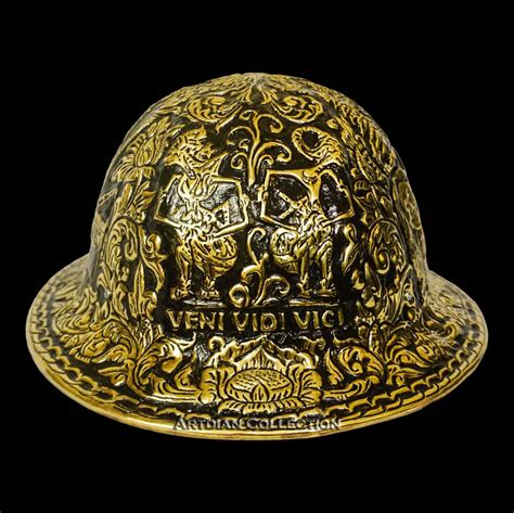 Custom Made Brass Hammered Hard Hat Artdian Collection