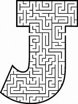 Doolhof Maze Puzzel Laberintos Labyrinth Letter Kleurplaat Puzzels Abecedario Doolhoven Printen Mazes Puzzles Alfabet Stimmen Leuke Relacionados sketch template