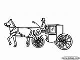 Horse Carriage Coloring Pages Gif English sketch template