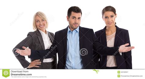 gender equality concept team of female and male business people stock