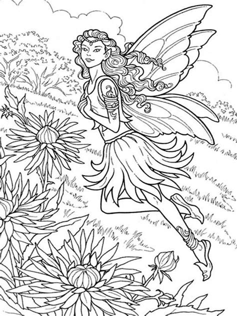 beautiful fairy coloring pages   beautiful fairy