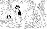 Princesas Figuras Amizade Carinho Questões Diferenças Muitas Outras sketch template