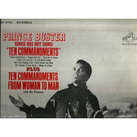 Sings His Hit Song Ten Commandments By Prince Buster Lp