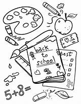 Coloring School Pages Back Printable First Welcome September Sheet Supplies Kindergarten Kids Pdf Old Color Sheets Preschool Printables Print House sketch template