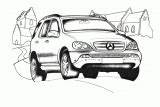 Coloring Pages Mercedes Cars Magic sketch template