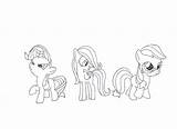 Mane Filly Template sketch template