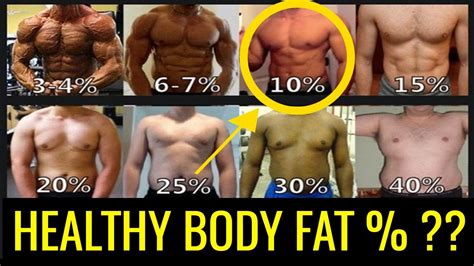What Is A Healthy Body Fat Percentage For Men Charts And Ranges
