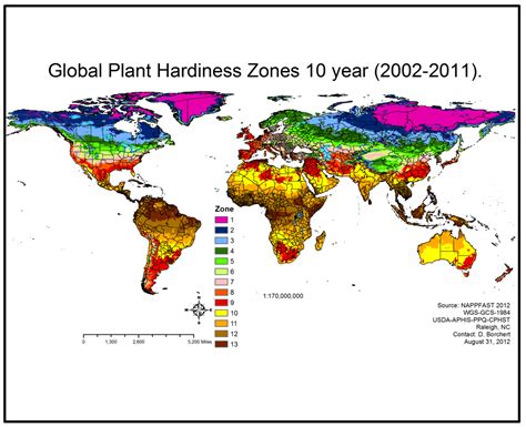 global plant hardiness zone map