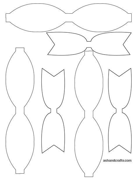 bow pattern printable  printable templates