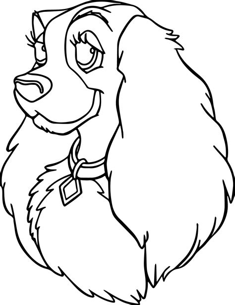 lady dog head coloring pages wecoloringpagecom