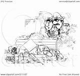Coloring Bench Man Discovering Outline Police Sleeping Illustration Royalty Park Clipart Rf Bannykh Alex Getcolorings Pages Getdrawings sketch template