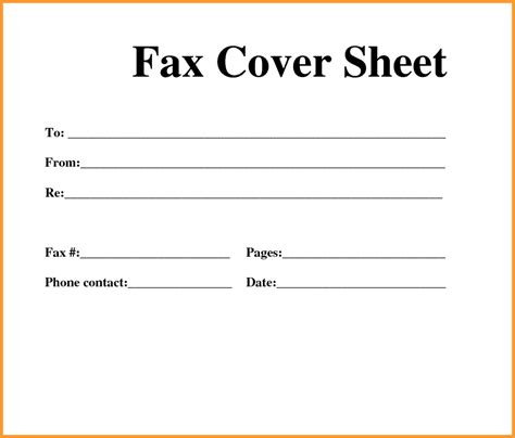 fax template  fax cover sheet template