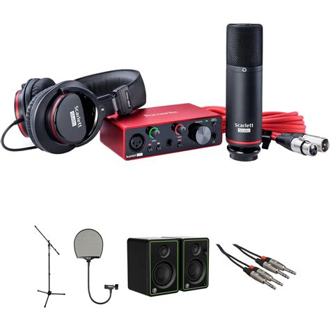 focusrite scarlett solo home studio recording kit