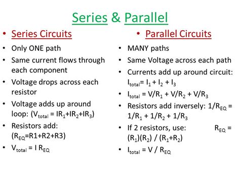 series resistor   parallel circuit