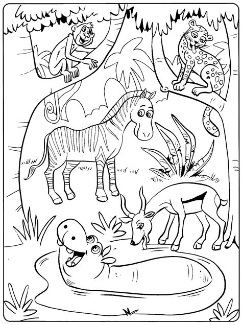 animal coloring clipart  coloring page vrogueco