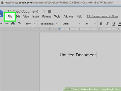 document landscape  google docs