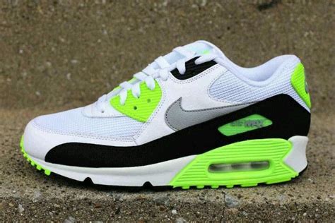 white  neon green nike air max  images nike shoes women