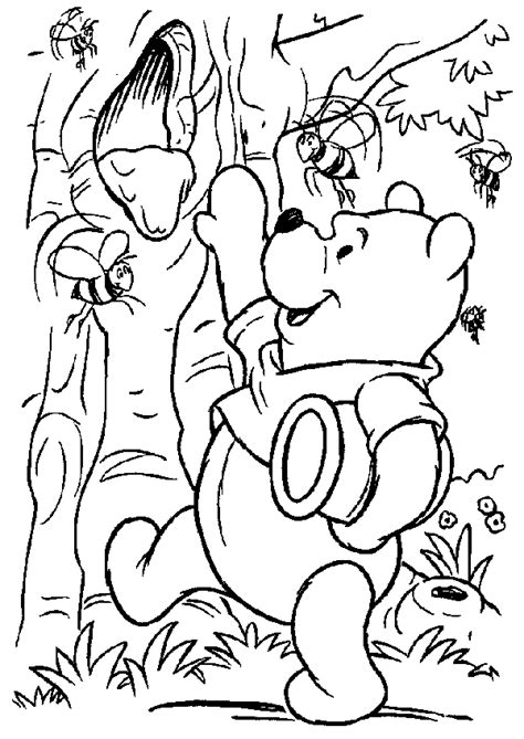 winnie  pooh coloring page  coloring pages printables  kids