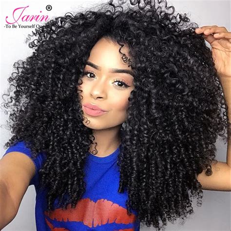jarin brazilian curly hair  bundles curly weave human hair natural color remy afro kinky curly