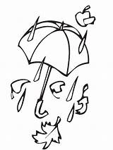 Herfst Regen Kleurplaten Automne Storm Parapluie Autunno Gradinita Stampare Paraguas Otoño Malvorlage Pluie Ausmalbild Seizoenen Toamna Stemmen sketch template