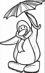 Coloring Penguin Clubpenguin Club Wecoloringpage sketch template