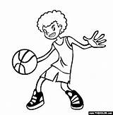 Basketballer Thecolor sketch template