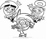Fairly Fantagenitori Oddparents Odd Parents Disegni Nickelodeon Cartonionline Copyright Aventi Productions Diritto Degli Simon sketch template