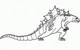 Godzilla Space Coloring Pages Getcolorings Color sketch template