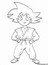 Goku sketch template