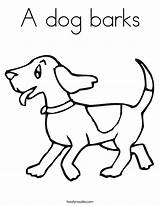 Coloring Dog Barks Built California Usa sketch template