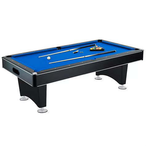 hathaway hustler 7 foot pool table with blue felt internal ball return