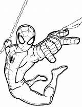 Spiderman Coloring Pages Ultimate Spider Man Printable Drawing War Color Civil Adventures Sheets Marvel Easy Clipart Venom Colouring Kids Batman sketch template