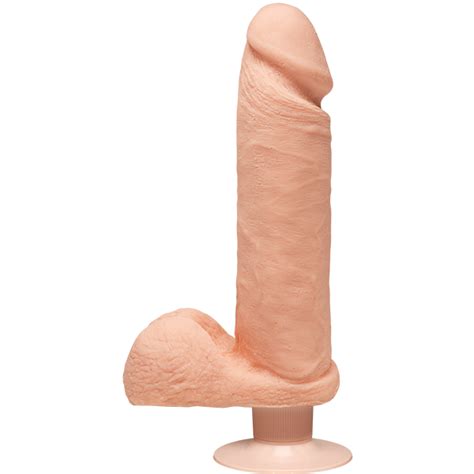 the d perfect d vibrating dildo 8 inch vanilla beige on