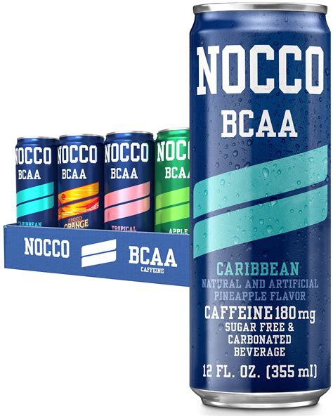 buy nocco bcaa energy drink variety pack  fl oz pack