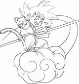 Goku Colorir Desenhos sketch template