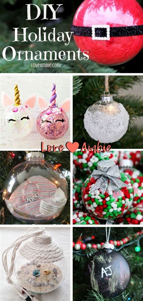 diy clear glass ball christmas ornaments  guide