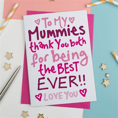 Lgbtq Mothers Day Card For Same Sex Couples By A Is For