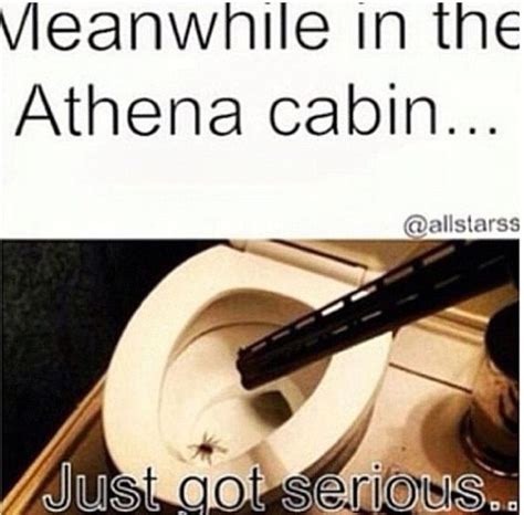 Meanwhile In The Athena Cabin Just Got Serious Percy