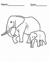 Elephants Printablesfree sketch template