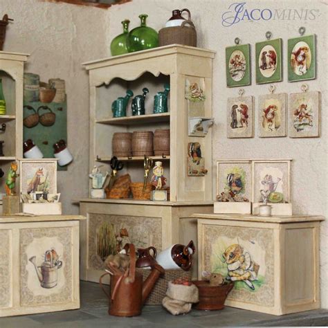 beatrix potter miniature shop dollhouse kitchen home decor beatrix potter