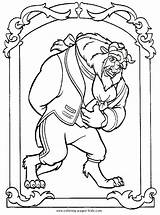 Coloring Pages Disney Beast Beauty Printable Color Kids Book Sheet Cartoon Sheets Found sketch template