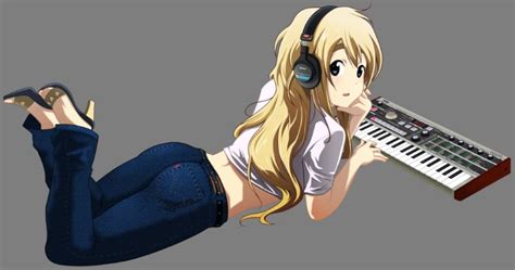 k on blonde hair headphones k on kotobuki tsumugi long hair piano vector wallpapers