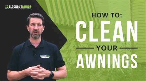 quick guide    clean  awnings youtube